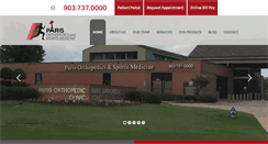 Desktop Screenshot of parisorthopedic.com